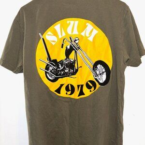 SLUMERICAN CHOPPER 1979 OLIVE TEE SIZE LARGE - LIMITED/DISCONTINUED